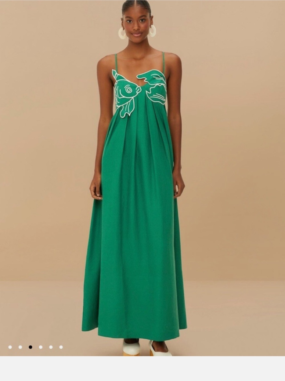 NWT Farm Rio green fish top maxi dress - Small